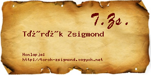 Török Zsigmond névjegykártya